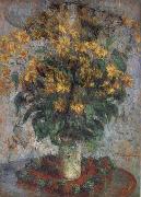 Claude Monet Jerusalem Artichoke Flowers Sweden oil painting artist